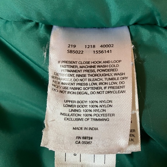 Columbia insulated kids winter Lightning Lift jacket, Green - Youth Large - Picture 6 of 6